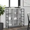 Image de vidaXL Buffet sonoma gris 102x32x103,5 cm bois d'ingénierie