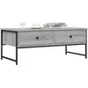 Image de vidaXL Table basse sonoma gris 101x49x39,5 cm bois d'ingénierie