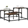 Image de vidaXL Table basse chêne marron 68x68x40 cm bois d'ingénierie