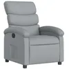 Image de vidaXL Fauteuil inclinable Gris clair Tissu