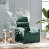 Image de vidaXL Fauteuil inclinable Vert foncé Tissu