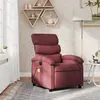 Image de vidaXL Fauteuil de massage inclinable Rouge bordeaux Tissu