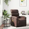 Image de vidaXL Fauteuil de massage inclinable Marron Similicuir