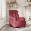 Image de vidaXL Fauteuil inclinable Rouge bordeaux Tissu