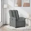 Image de vidaXL Fauteuil de massage inclinable Gris foncé Tissu