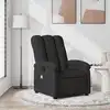Image de vidaXL Fauteuil de massage inclinable Noir Tissu