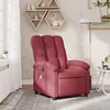 Image de vidaXL Fauteuil de massage inclinable Rouge bordeaux Tissu