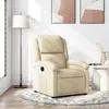 Image de vidaXL Fauteuil inclinable Crème Tissu