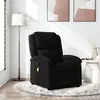 Image de vidaXL Fauteuil de massage inclinable Noir Tissu