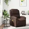 Image de vidaXL Fauteuil de massage inclinable Marron Similicuir