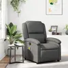 Image de vidaXL Fauteuil de massage inclinable Gris Similicuir