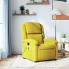 Image de vidaXL Fauteuil de massage inclinable jaune velours