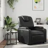 Image de vidaXL Fauteuil inclinable en similicuir noir