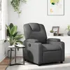 Image de vidaXL Fauteuil inclinable Gris Similicuir
