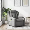 Image de vidaXL Fauteuil de massage inclinable Gris foncé Tissu