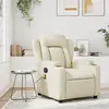 Image de vidaXL Fauteuil inclinable de massage Crème Similicuir