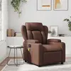 Image de vidaXL Fauteuil de massage inclinable Marron Similicuir