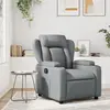 Image de vidaXL Fauteuil de massage inclinable Gris Similicuir