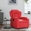 Image de vidaXL Fauteuil de massage inclinable rouge similicuir