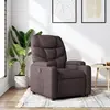 Image de vidaXL Fauteuil inclinable Marron foncé Tissu