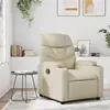 Image de vidaXL Fauteuil inclinable Crème Similicuir