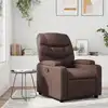 Image de vidaXL Fauteuil inclinable Marron Similicuir