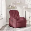 Image de vidaXL Fauteuil inclinable Rouge bordeaux Tissu
