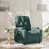 Image de vidaXL Fauteuil inclinable Vert foncé Tissu