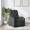 Image de vidaXL Fauteuil de massage inclinable Gris foncé Tissu