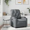 Image de vidaXL Fauteuil inclinable Gris Similicuir