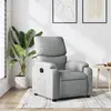 Image de vidaXL Fauteuil inclinable Gris clair Tissu