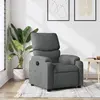 Image de vidaXL Fauteuil inclinable Gris foncé Tissu