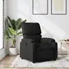 Image de vidaXL Fauteuil inclinable Noir Tissu