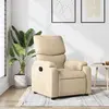 Image de vidaXL Fauteuil inclinable Crème Tissu