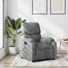 Image de vidaXL Fauteuil de massage inclinable Gris clair Tissu