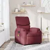 Image de vidaXL Fauteuil de massage inclinable Rouge bordeaux Tissu