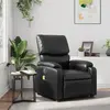 Image de vidaXL Fauteuil de massage inclinable Noir Similicuir