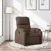 Image de vidaXL Fauteuil inclinable marron tissu microfibre