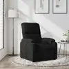 Image de vidaXL Fauteuil inclinable noir tissu microfibre