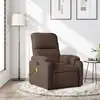 Image de vidaXL Fauteuil inclinable de massage marron tissu microfibre