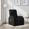 Image de vidaXL Fauteuil inclinable de massage noir tissu microfibre