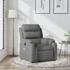 Image de vidaXL Fauteuil de massage inclinable Gris foncé Tissu