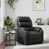 Image de vidaXL Fauteuil inclinable Noir Similicuir