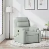 Image de vidaXL Fauteuil de massage inclinable gris clair velours