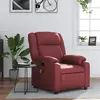 Image de vidaXL Fauteuil de massage inclinable Rouge bordeaux Similicuir