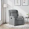 Image de vidaXL Fauteuil inclinable Gris clair Tissu