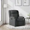 Image de vidaXL Fauteuil inclinable Gris foncé Tissu