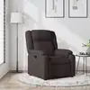 Image de vidaXL Fauteuil inclinable Marron foncé Tissu