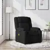 Image de vidaXL Fauteuil de massage inclinable Noir Tissu