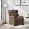 Image de vidaXL Fauteuil de massage inclinable Marron Tissu
